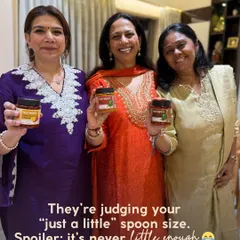 We love seeing our pickles at your festive gatherings. Here's to families that laugh louder and keep passing the jar around. Your "just a little" spoon size is always perfect to us!