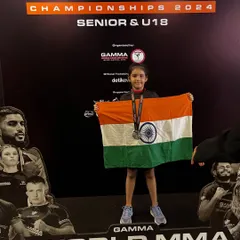 This is Mishty Pandya, one of our young warriors, making India proud. She secured a silver medal at the GAMMA World MMA Championships. We don't just train for local fights; we build fighters for the world stage.