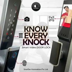 Know who is at your door, always. Our Smart Video Door Lock combines multiple access methods like fingerprint and passcode with a built-in camera, so you can see visitors and grant access from anywhere.