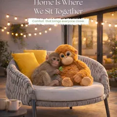 Home is where we sit together. This playful image reminds us that our furniture is all about creating comfortable spaces that bring everyone closer.