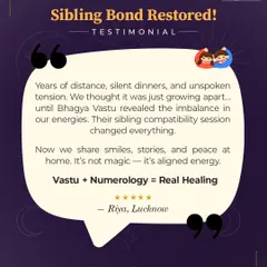 This is why I do what I do. Riya's story shows how aligning sibling energies through a Vastu and Numerology compatibility session restored peace and connection in her family. It’s not magic, it’s about correcting energetic imbalances to heal relationships from the root.