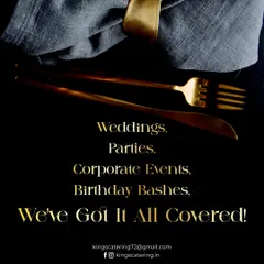 Weddings, Parties, Corporate Events, Birthday Bashes, we've got it all covered. We aim to turn every event into a feast to remember with our royal taste and flawless service.