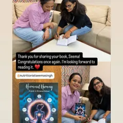 It's always a pleasure to share my book, "Hormonal Harmony." This guide to hormonal balance is something I'm very passionate about. I hope it empowers readers to understand their bodies and manage their health with confidence.