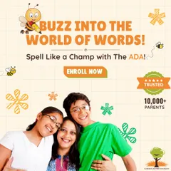 Buzz into the world of words and spell like a champ with ADA! Our Spell Bee program is trusted by over 10,000 parents to build vocabulary, confidence, and spelling skills.