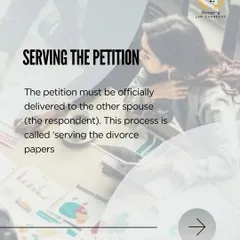 After a petition is filed, it must be officially delivered, or 'served', to the other spouse. This is a critical procedural step that ensures both parties are legally notified.