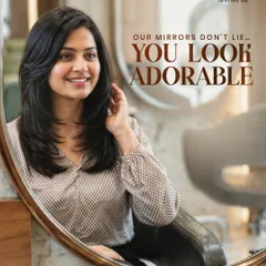 That moment when you see your new look in the mirror for the first time. We aim for this smile with every client, ensuring you leave not just looking great, but feeling absolutely adorable.