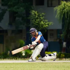 This is what it’s all about. A player in full flow, executing a powerful sweep shot during a high-stakes match on our Dehradun tour. We train for these moments, where technique and confidence come together.