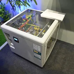 A look inside our technology. At the Smart Home Expo, we showcased a static stabilizer with a transparent top, revealing the complex wiring and engineering that goes into protecting your smart home.