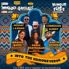 The official poster for my performance at Mood Indigo, IIT Bombay's prestigious festival.