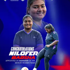 From our sidelines to the spotlight. Congratulations to Coach Nilofer Badshah on her appointment as Manager of the Thane Senior Women’s Team.