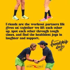 A tribute to our workout partners on Friendship Day. In our community, friends are the family we choose to lift with and lift up.