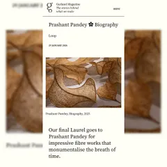 I was honored to be featured in Garland Magazine, which recognized my work for "monumentalising the breath of time." In the interview, I discuss the rhythm of my studio and the concept of each cigarette butt as a carrier of a human moment.