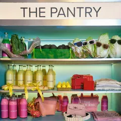 Welcome to The Pantry at the Ajio Luxe Café. We styled this installation to merge fashion accessories with fresh ingredients, blurring the lines between a luxury boutique and a gourmet market. It’s a perfect example of our experiential design approach.