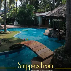 Our free-form swimming pool with its own pool bar is the heart of our resort. It's where the magic happens, from relaxing afternoons to lively poolside parties.