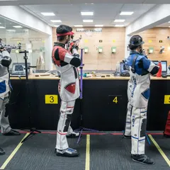 My indoor range is equipped for elite-level training, featuring professional-grade lanes for both 10m Air Rifle and 10m Air Pistol disciplines.
