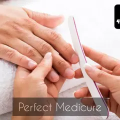 A perfect manicure ends with perfectly shaped nails. I file each nail to create a smooth, uniform shape that looks clean and feels comfortable, completing your professional hand grooming.