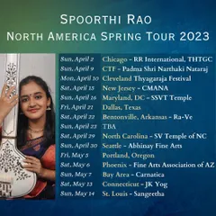 The official poster for my debut North America Spring Tour in 2023. This was a huge milestone, with over 15 concerts scheduled across the USA.