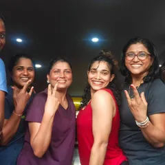 This is my tribe. The energy and smiles we share after a tough dance fitness session are what it's all about. We build each other up and create a positive, supportive community every single day.
