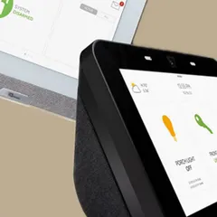 My smart home security systems are powered by intelligent central hubs. These devices display system status, control lights, and show security alerts on a clear, user-friendly interface for quick action.