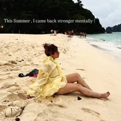 Finding a moment of solitude on the beach. This dress makes me feel free and beautiful, just what you need on a holiday.