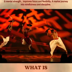 What is Kalaripayattu? This graphic explains the origins of this 4000 year old martial art, known as the mother of all martial arts, and its benefits for physical stamina and mental strength.