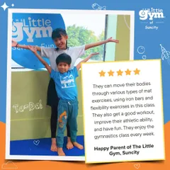 This review highlights the variety in our classes, from mat exercises to iron bars, all designed to improve athletic ability while ensuring kids have fun every week.