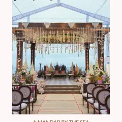 A mandap by the sea. We brought together Indian rituals and Vietnamese coastal magic for this beachfront wedding in Phú Quốc. The design was light and graceful, rooted in tradition yet open to the sky and sea.