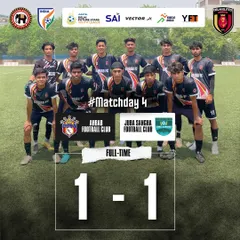 The result of Matchday 4 in the U-19 HCL Youth League, a tough 1-1 draw.