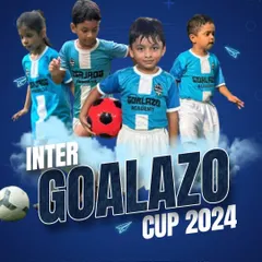 An announcement for our 5th Anniversary celebration, the Inter Goalazo Cup 2024, featuring our youngest players.