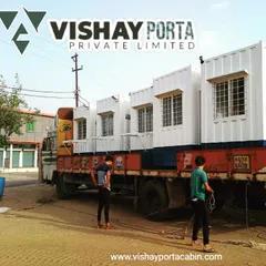 Here are several of my MS security guard cabins loaded up and on their way to a Reliance Industries Limited site. I handle the manufacturing and delivery to ensure your project gets the infrastructure it needs, on time.