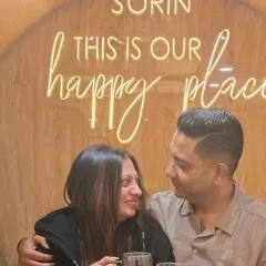 Sharing a smile at our "happy place". It's wonderful to see couples leave feeling refreshed and more connected than when they arrived.