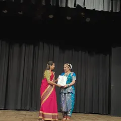Honoring another talented dancer with a certificate after her beautiful performance. Seeing my students and my Gurubhagini's students perform with such grace fills my heart with so much love.