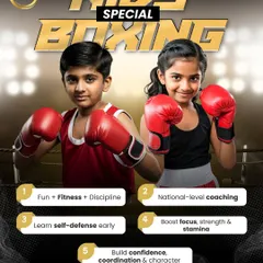 Our kids' special boxing program is built on fun, fitness, and discipline. We provide national-level coaching to help children learn self-defense, boost focus, and build character in a safe environment.