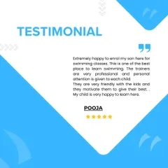 "The trainers are very professional and personal attention is given to each child." Thank you, Pooja, for your kind words. We're so glad your child is happy learning with us.