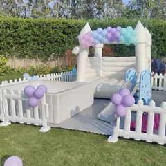 I can arrange for a theme-based bouncy castle and soft play area, perfect for keeping the little ones entertained safely.