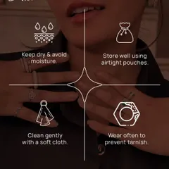 We want your jewellery to last a lifetime. Here are some simple care instructions to keep your silver pieces shining bright.