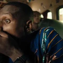 This close-up shot from the SanDisk commercial highlights the actor's expression, framed by the textures and colors of the costume I selected to fit the scene's emotional tone.