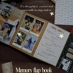 A memory flap book is the perfect way to apologize or just show you care. This one includes a list of "Date Ideas" alongside photos, making it a thoughtful and creative gift that’s impossible to stay mad at.