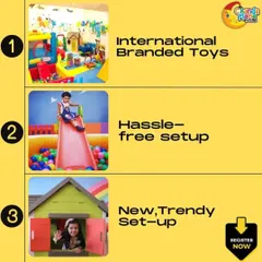 Here are three key things you get when you book with me: a wide selection of international branded toys, a completely hassle-free setup process, and new, trendy setups that will wow your guests.