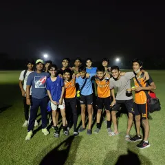 The team behind the champion. Sohum Utreja with his teammates at Fast FC, the squad that helped him train and grow on his journey to the national team.