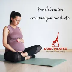 Our prenatal sessions are held exclusively in our studio, providing a safe and supportive environment for new moms to connect with their changing bodies.