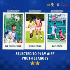 Our 2-star AIFF accreditation has opened doors for us to compete in the prestigious AIFF Youth Leagues across U13, U15, and U17 categories.