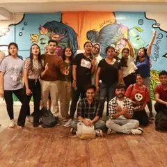 A post-workshop group photo. You can feel the excitement and sense of accomplishment after a great session.