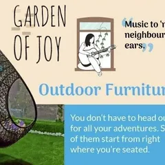 A duplicate graphic emphasizing the importance of outdoor furniture in creating a functional and enjoyable space for relaxation and hobbies.