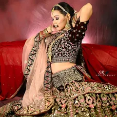 Capturing the delicate details of the blouse and the sheer dupatta. This kind of shot is essential for showing the craftsmanship of a garment in bridal and ethnic fashion photography.