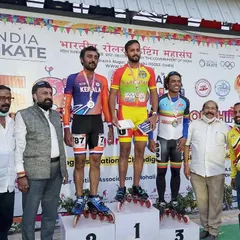 Receiving my two gold medals at the RSFI National Championship. I was also awarded for my performance, a recognition of the hard work put in.