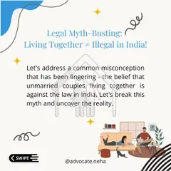 Let's address the common misconception about live-in relationships being illegal in India. This graphic series breaks down the myth and uncovers the reality of your rights.