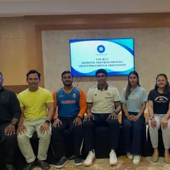 Learning never stops. Attending a group discussion and orientation for BCCI domestic SSM professionals to stay updated with the latest in sports science.