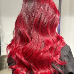 This isn't just red, it's power red. I love creating bold, vibrant global colors that make a serious statement and are full of shine.