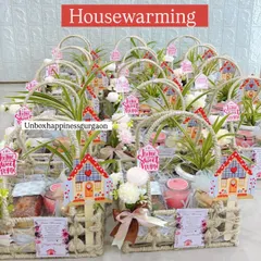 For a housewarming, I created these charming return gift baskets to thank guests for their blessings. This image shows my capability to handle large, uniform orders for big celebrations, ensuring each guest receives a beautiful and thoughtful token of appreciation.
